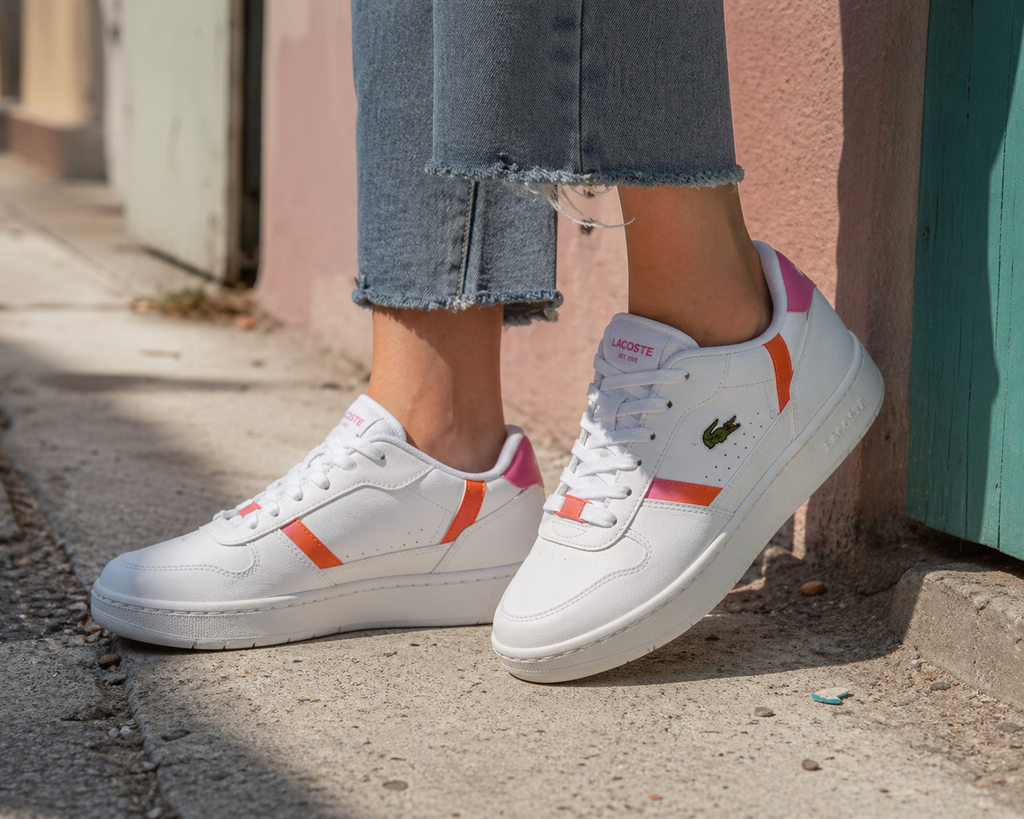 Tenis casual teens Lacoste T-Clip Set | tenis blancos